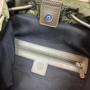 MCM Dieter Green Monogram Two Pocket Nylon Backpack Rucksack MCM | Bags | Mcm Dieter Green Monogram Two Pocket Nylon  main image 4